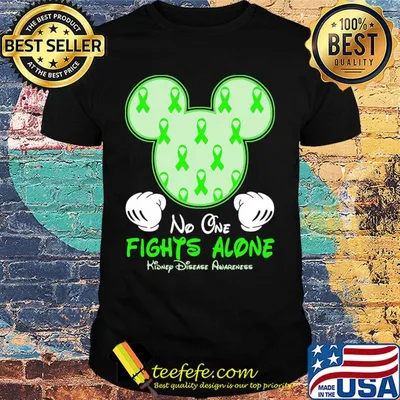 Disney Mickey Mouse No One Fights Alone Lupus Awareness shirt
