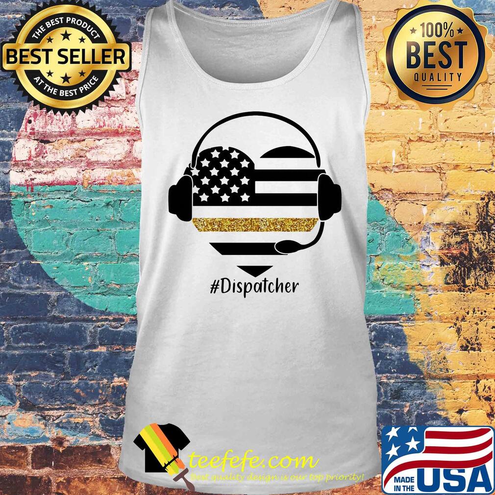 Dispatcher heart american flag s Tank top Dispatcher heart american flag s Tank top
