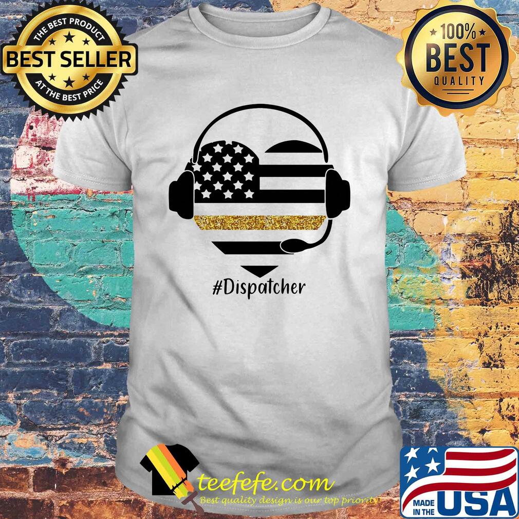 Dispatcher heart american flag shirt Dispatcher heart american flag shirt