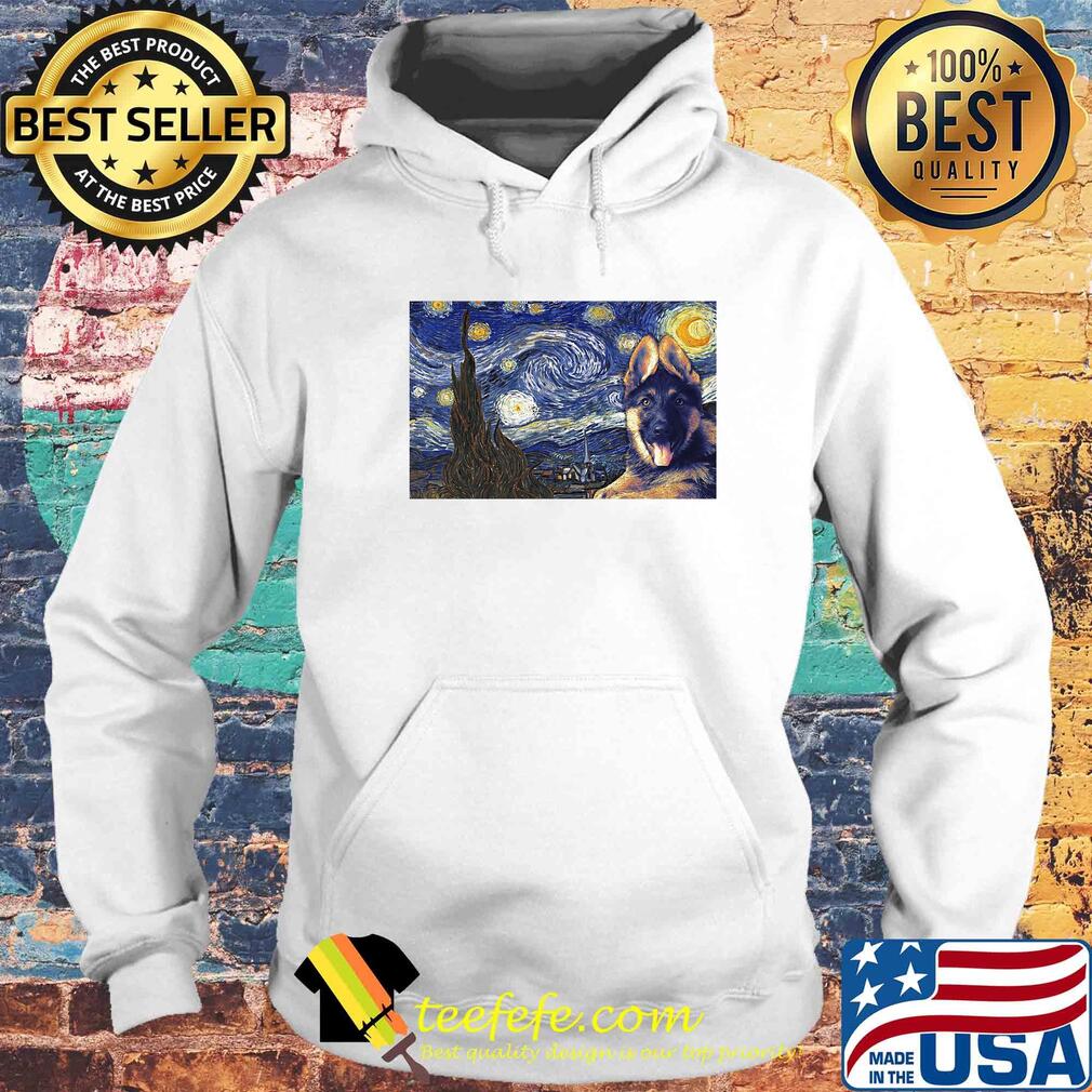 Dog K9 starry night horizontal poster Van ghost s Hoodie Dog K9 starry night horizontal poster Van ghost s Hoodie