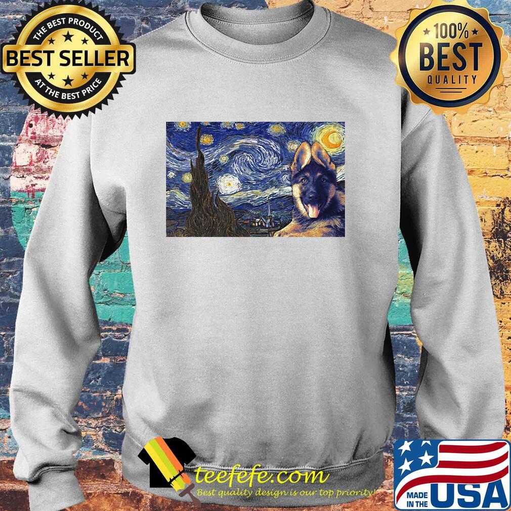 Dog K9 starry night horizontal poster Van ghost s Sweater Dog K9 starry night horizontal poster Van ghost s Sweater