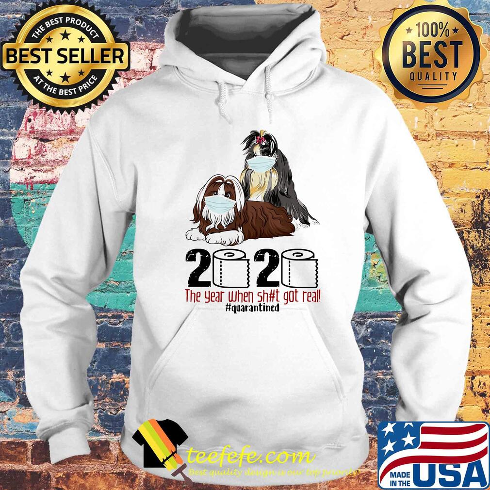 Dogs Mask 2020 the year when shit got real quarantined s Hoodie Dogs Mask 2020 the year when shit got real quarantined s Hoodie