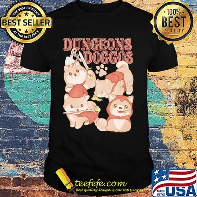 Dungeons and Doggos paw shirt