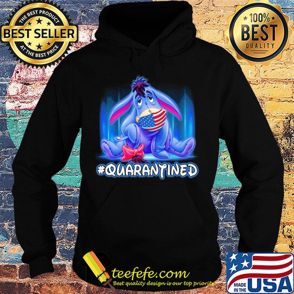 Eeyore quarantined American flag mask Disney s Hoodie Eeyore quarantined American flag mask Disney s Hoodie
