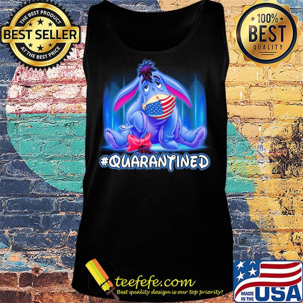 Eeyore quarantined American flag mask Disney s Tank top Eeyore quarantined American flag mask Disney s Tank top