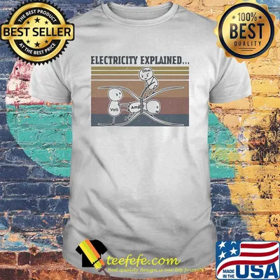 Electricity explained ohm amp vintage shirt