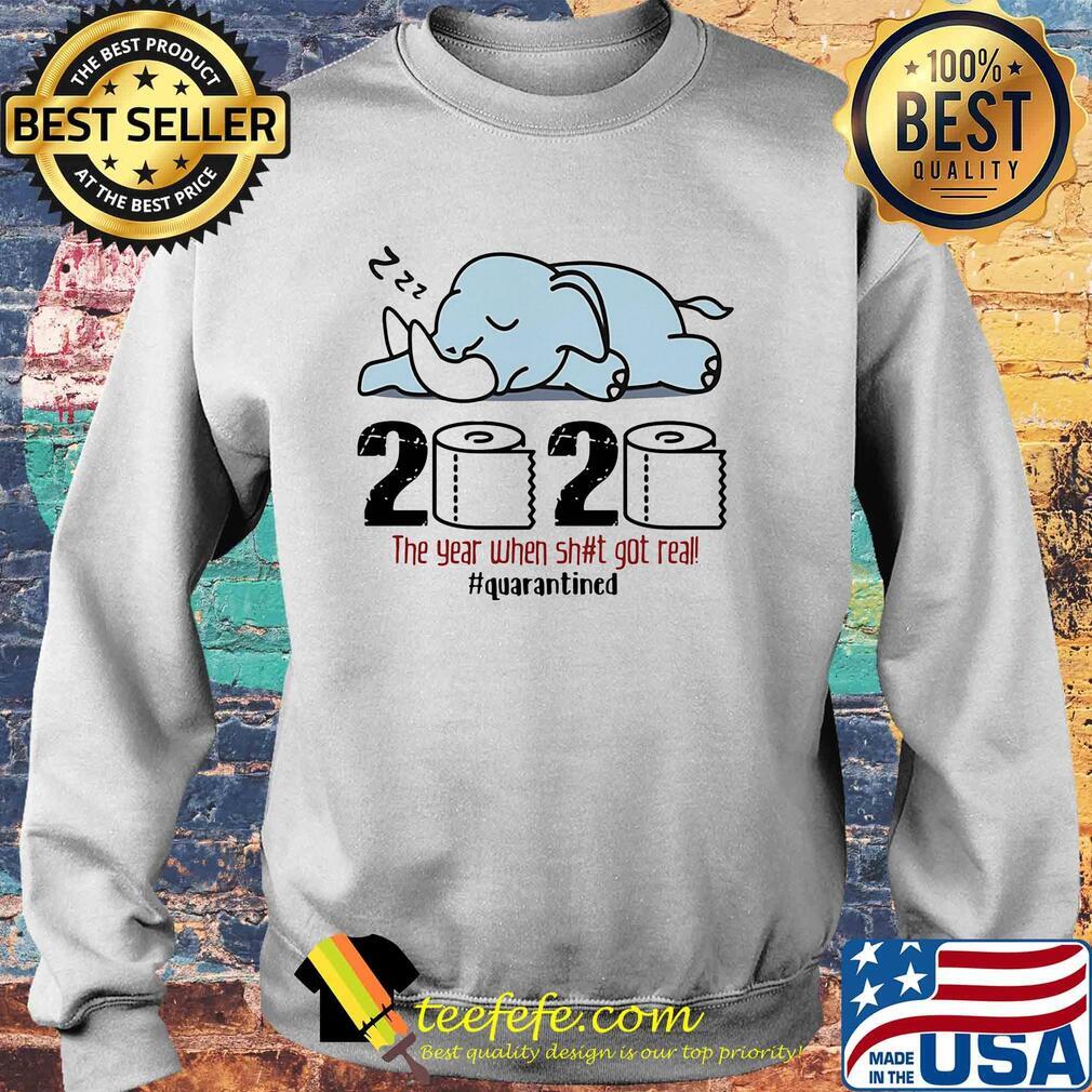 Elephant 2020 the year when shit got real quarantined toilet paper s Sweater Elephant 2020 the year when shit got real quarantined toilet paper s Sweater