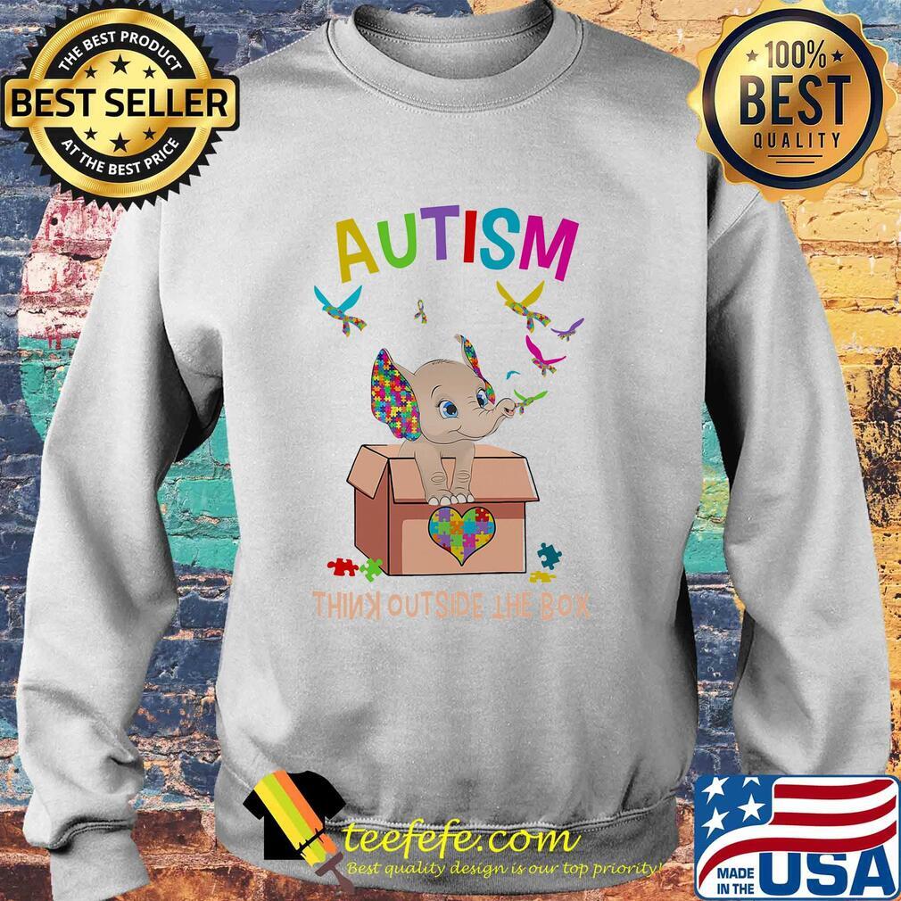 Elephant autism think outside the box s Sweater Elephant autism think outside the box s Sweater