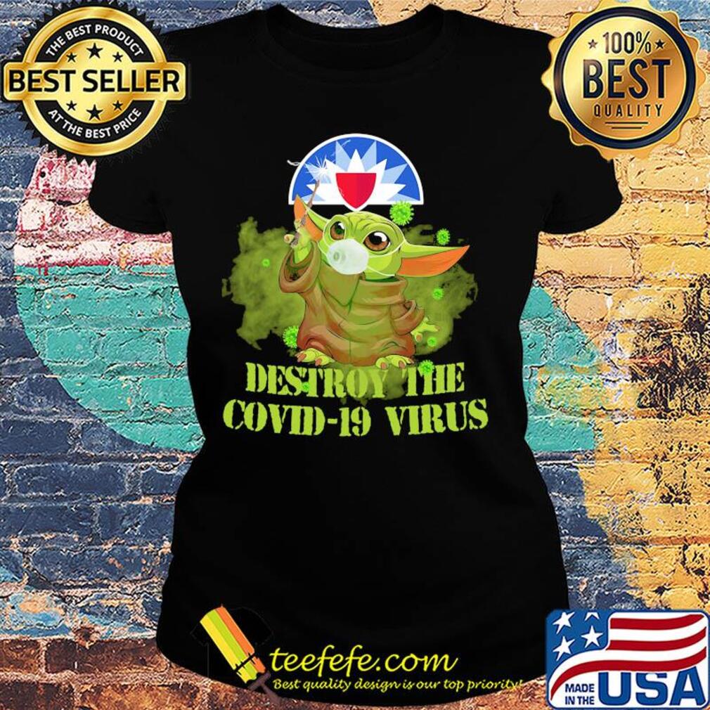 Farmers insurance baby yoda destroy the covid-19 virus s Ladies tee Farmers insurance baby yoda destroy the covid-19 virus s Ladies tee