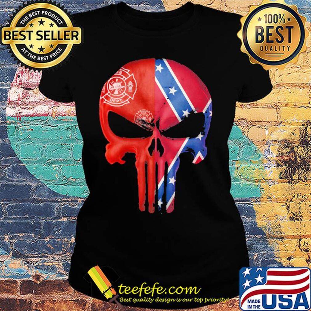 Firefighter logo wallpaper the punisher s Ladies tee Firefighter logo wallpaper the punisher s Ladies tee