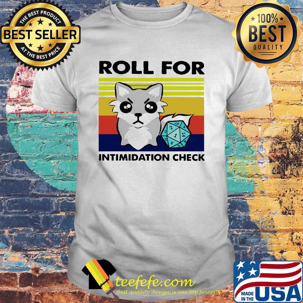 Fox roll for intimidation check vintage shirt
