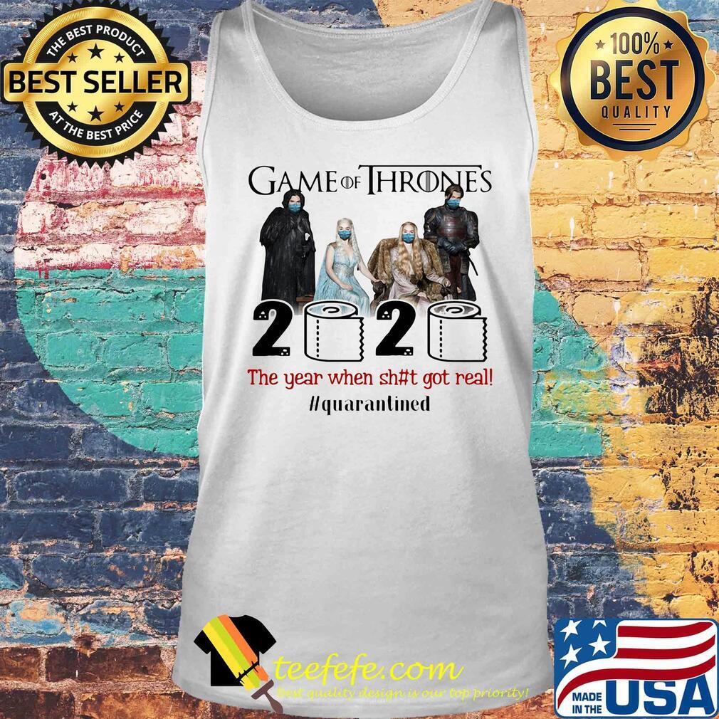 Game of thrones movie 2020 the year when shit got real quarantined toilet paper mask covid-19 s Tank top Game of thrones movie 2020 the year when shit got real quarantined toilet paper mask covid-19 s Tank top