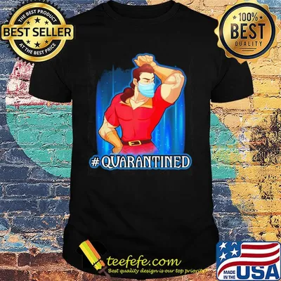 Gaston quarantined mask Disney shirt