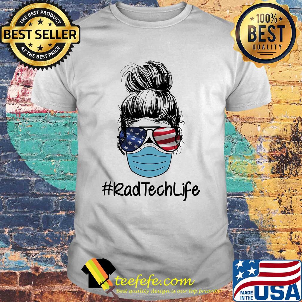 Girl rad tech life american flag covid-19 shirt Girl rad tech life american flag covid-19 shirt