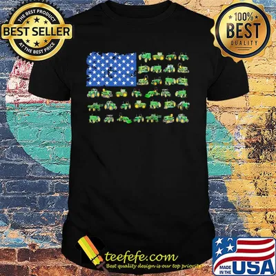 Green trucks american flag shirt