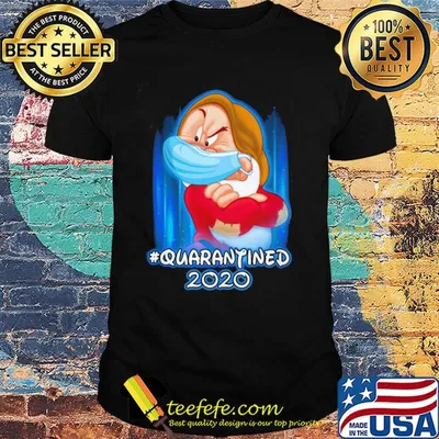 Grumpy quatantined 2020 Disney mask Covid-19 shirt