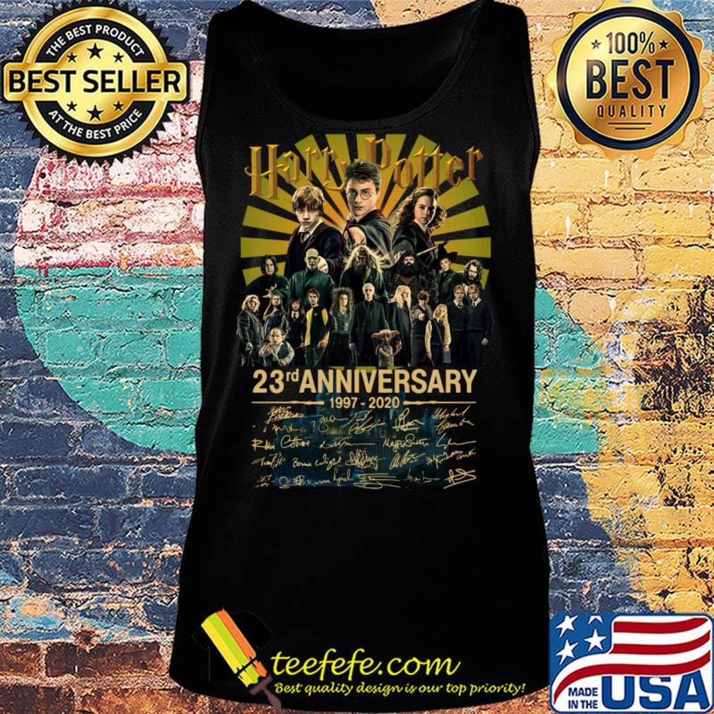 Harry Potter 23rd anniversary 1997-2020 all charter signatures s Tank top Harry Potter 23rd anniversary 1997-2020 all charter signatures s Tank top