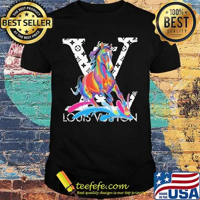 Horse louis vuitton logo shirt