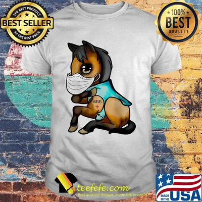 Horse tattoos nurse covid-19 shirt
