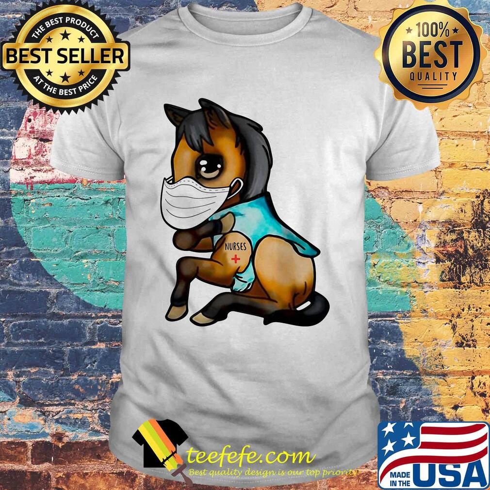 Horse tattoos nurse covid-19 shirt