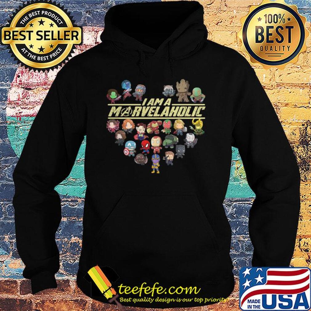 I am a Marvelaholic heart s Hoodie I am a Marvelaholic heart s Hoodie