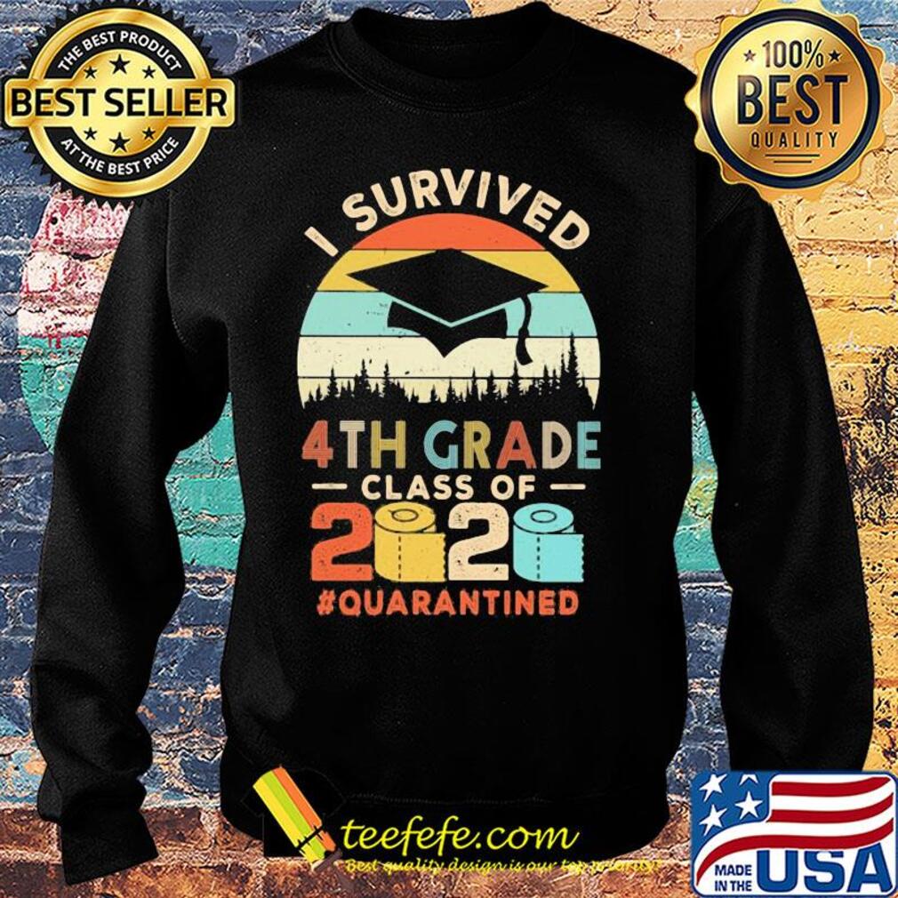 I survived 4th grade class of 2020 quarantined toilet paper vintage s Sweater I survived 4th grade class of 2020 quarantined toilet paper vintage s Sweater