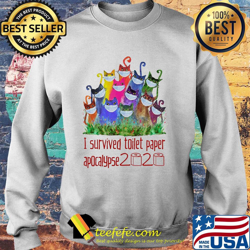 I survived toilet paper apocalypse 2020 Cat color s Sweater I survived toilet paper apocalypse 2020 Cat color s Sweater