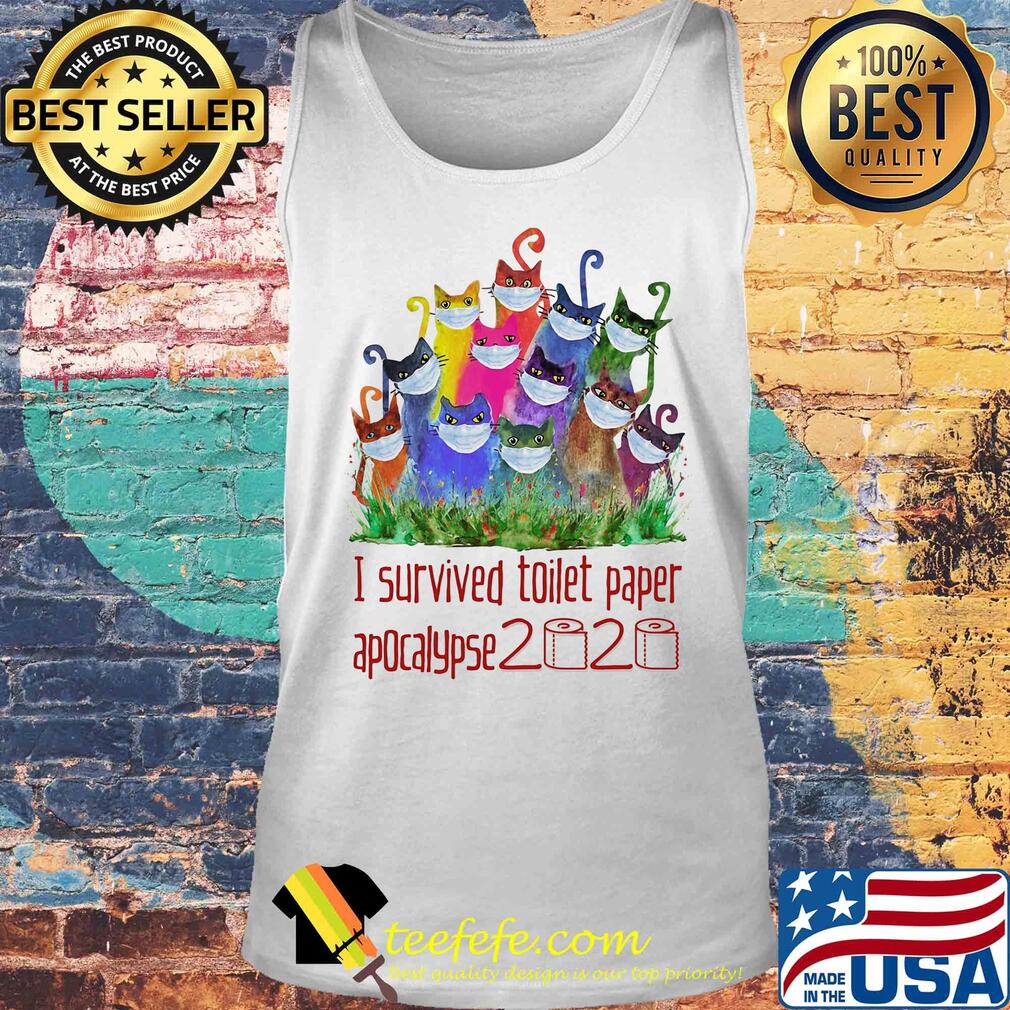 I survived toilet paper apocalypse 2020 Cat color s Tank top I survived toilet paper apocalypse 2020 Cat color s Tank top