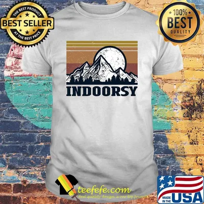 Indoorsy for the Basic City Girl Mountain Vintage shirt