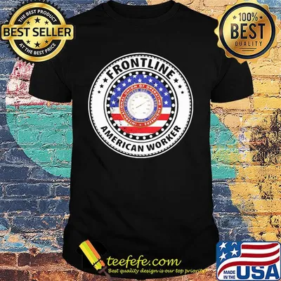 International Union of Operating Engineers Frontline American worker flag veteran shirt