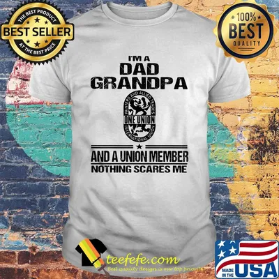 International union painters and allied trades i’m dad grandpa and a union member nothings scares me shirt