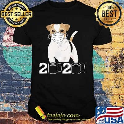 Jack Russell mask 2020 toilet paper shirt