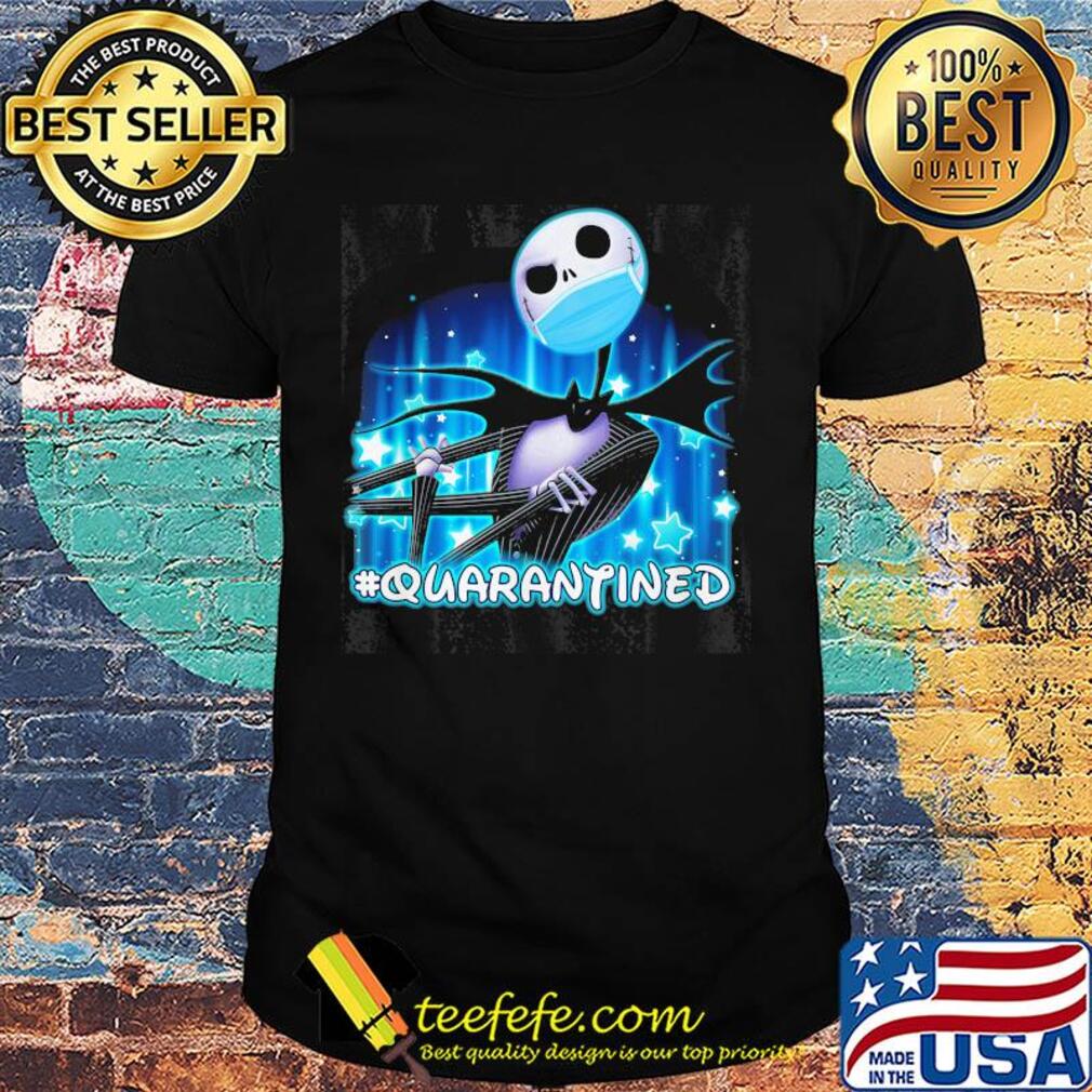 Jack Skellington face mask quarantined shirt
