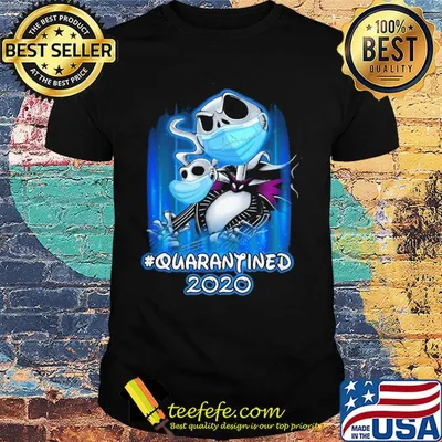 Jack Skellington quarantined 2020 Disney mask Covid-19 shirt