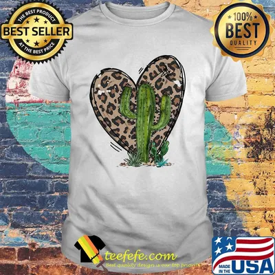 Leopard Heart with Cactus shirt