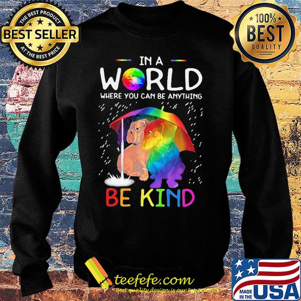 LGBT in world where you can be anything be kind dachshund rain s Sweater LGBT in world where you can be anything be kind dachshund rain s Sweater