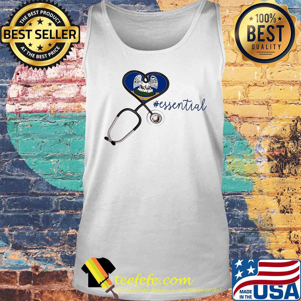 Louisiana state flag stethoscope essential heart s Tank top Louisiana state flag stethoscope essential heart s Tank top