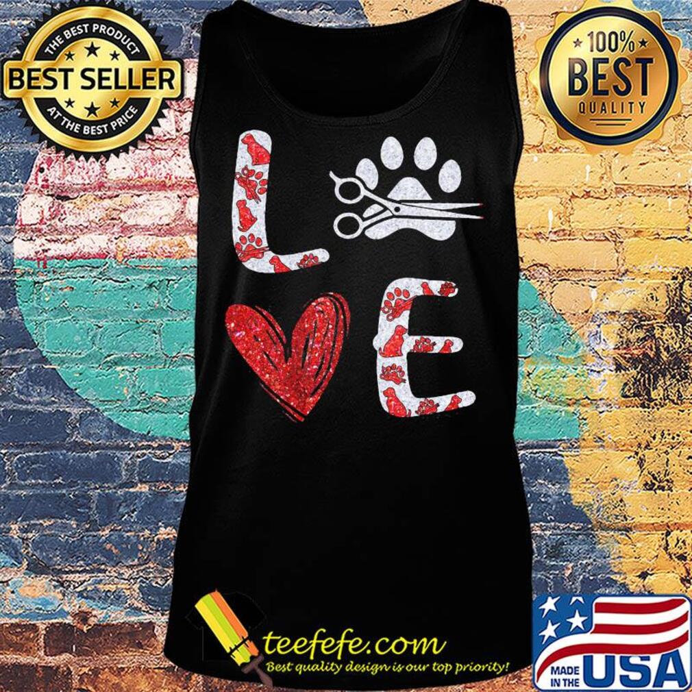 Love hair stylist paws heart diamond s Tank top Love hair stylist paws heart diamond s Tank top