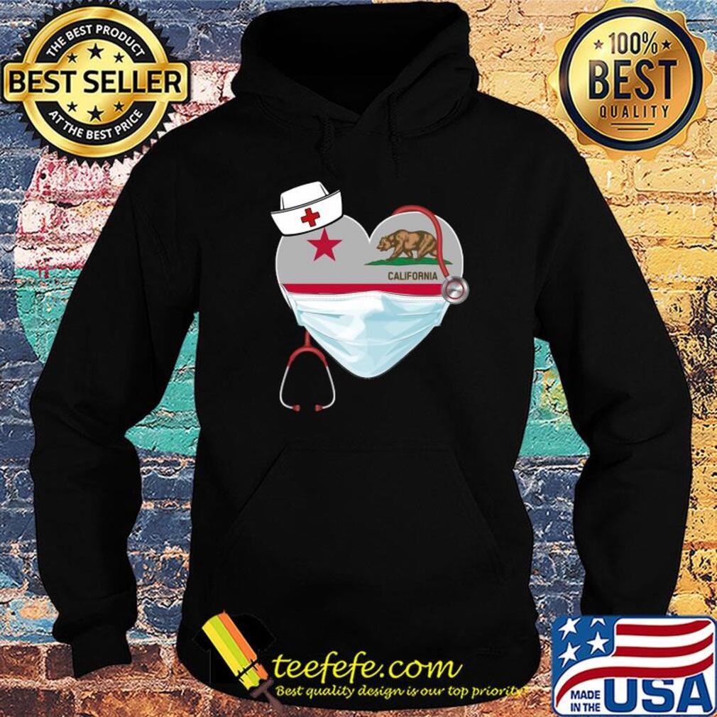 Love Nurse California Flag Covid-19 s Hoodie Love Nurse California Flag Covid-19 s Hoodie