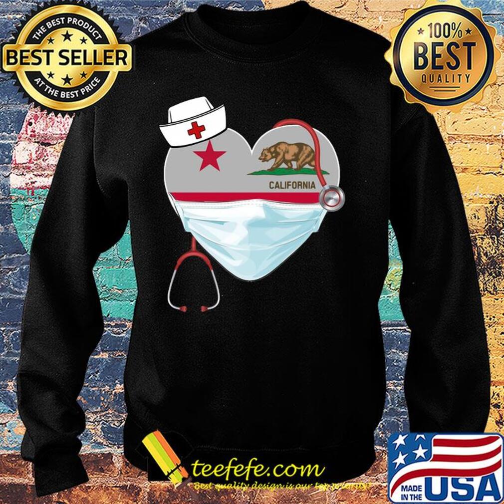 Love Nurse California Flag Covid-19 s Sweater Love Nurse California Flag Covid-19 s Sweater