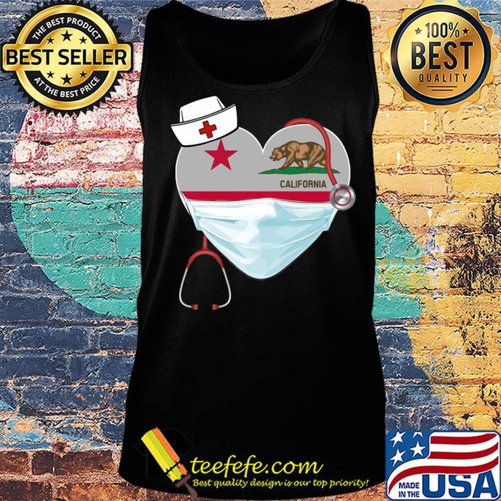 Love Nurse California Flag Covid-19 s Tank top Love Nurse California Flag Covid-19 s Tank top