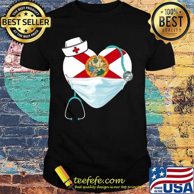Love Nurse Shop Florida State Flag Covid-19 shirt