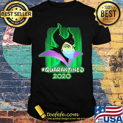 Maleficent quarantined 2020 Disney mask covid-19 shirt
