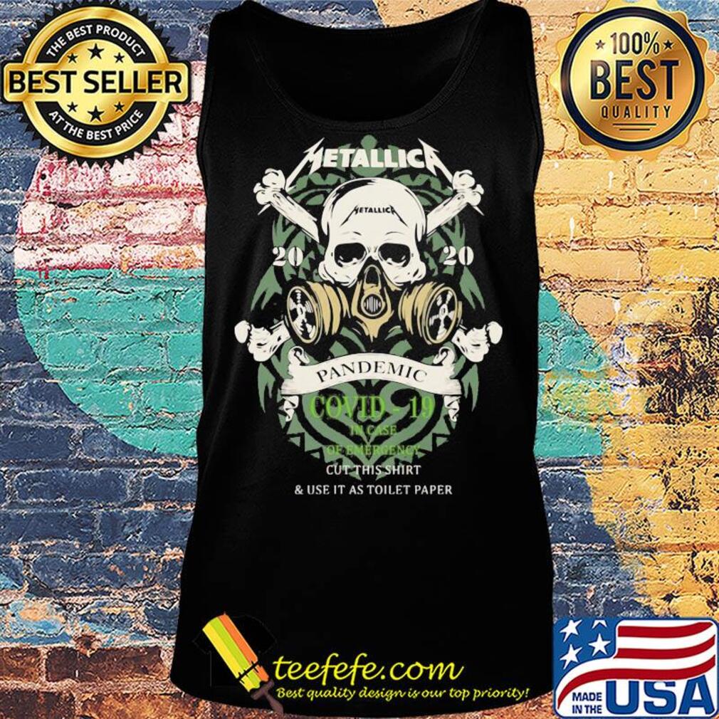 Metallic 2020 pandemic Covid-19 in case skull s Tank top Metallic 2020 pandemic Covid-19 in case skull s Tank top