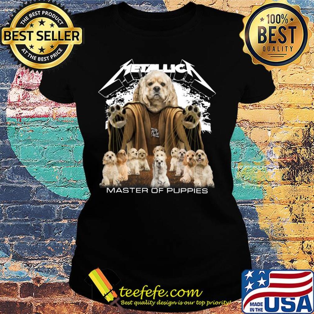 Metallic American Cocker Spaniel Master of puppies s Ladies tee Metallic American Cocker Spaniel Master of puppies s Ladies tee