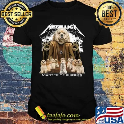 Metallic American Cocker Spaniel Master of puppies shirt