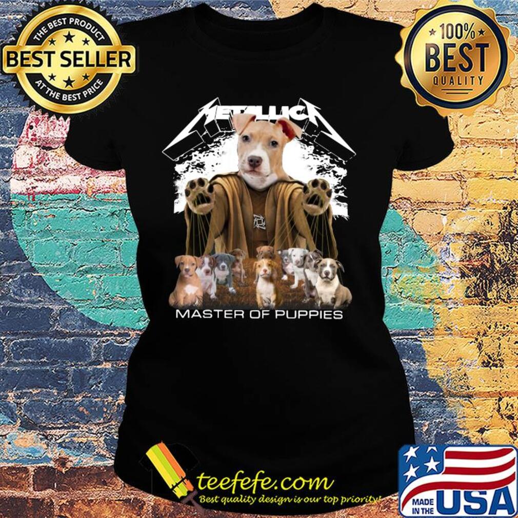 Metallic American Pit Bull Terrier Master of puppies s Ladies tee Metallic American Pit Bull Terrier Master of puppies s Ladies tee