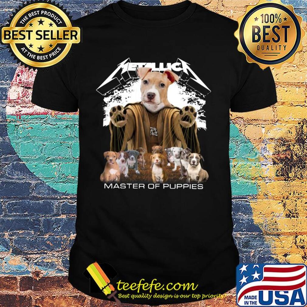 Metallic American Pit Bull Terrier Master of puppies shirt