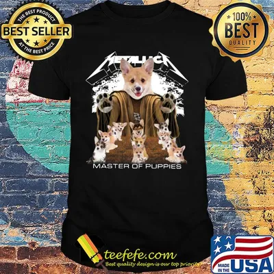 Metallic Pembroke Welsh Corgi Master of puppies shirt
