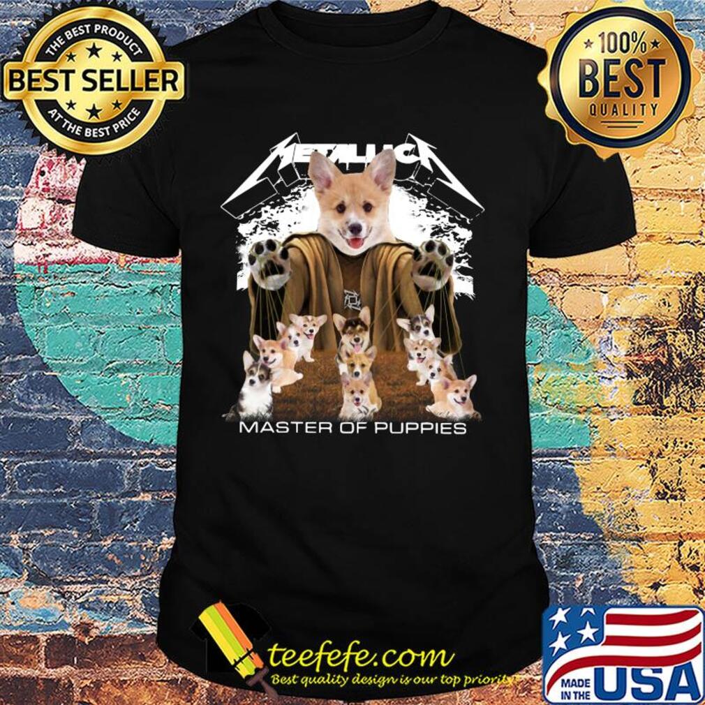 Metallic Pembroke Welsh Corgi Master of puppies shirt